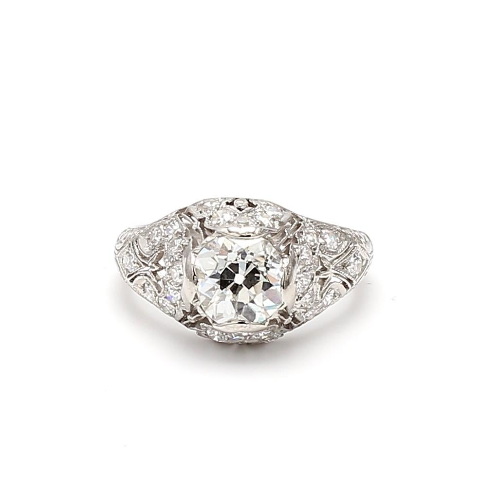 Title:
1.66 Carat Old Miner Cut I I1 and Old European Cut L SI2 Diamond Platinum Art Deco Ring
Style:
Art Deco
Metal:
Platinum
Gemstone 1:
1.4 Carat Diamond
Number of Stones:
1
Color:
I
Clarity:
I1
Shape:
Old Miner Cut
GIA:
DIAM OM I I1 1.40(GIA)