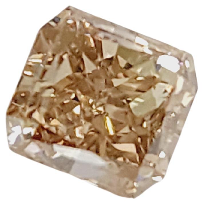 SAMPLE SALE GIA 1.66 Carat Radiant Cut Fancy Brown Yellow Loose Diamond