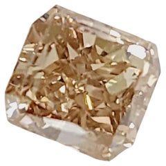 CAMPIONE VENDUTO GIA 1,66 Carati Taglio Radiante Fancy Brown Yellow Diamante sfuso