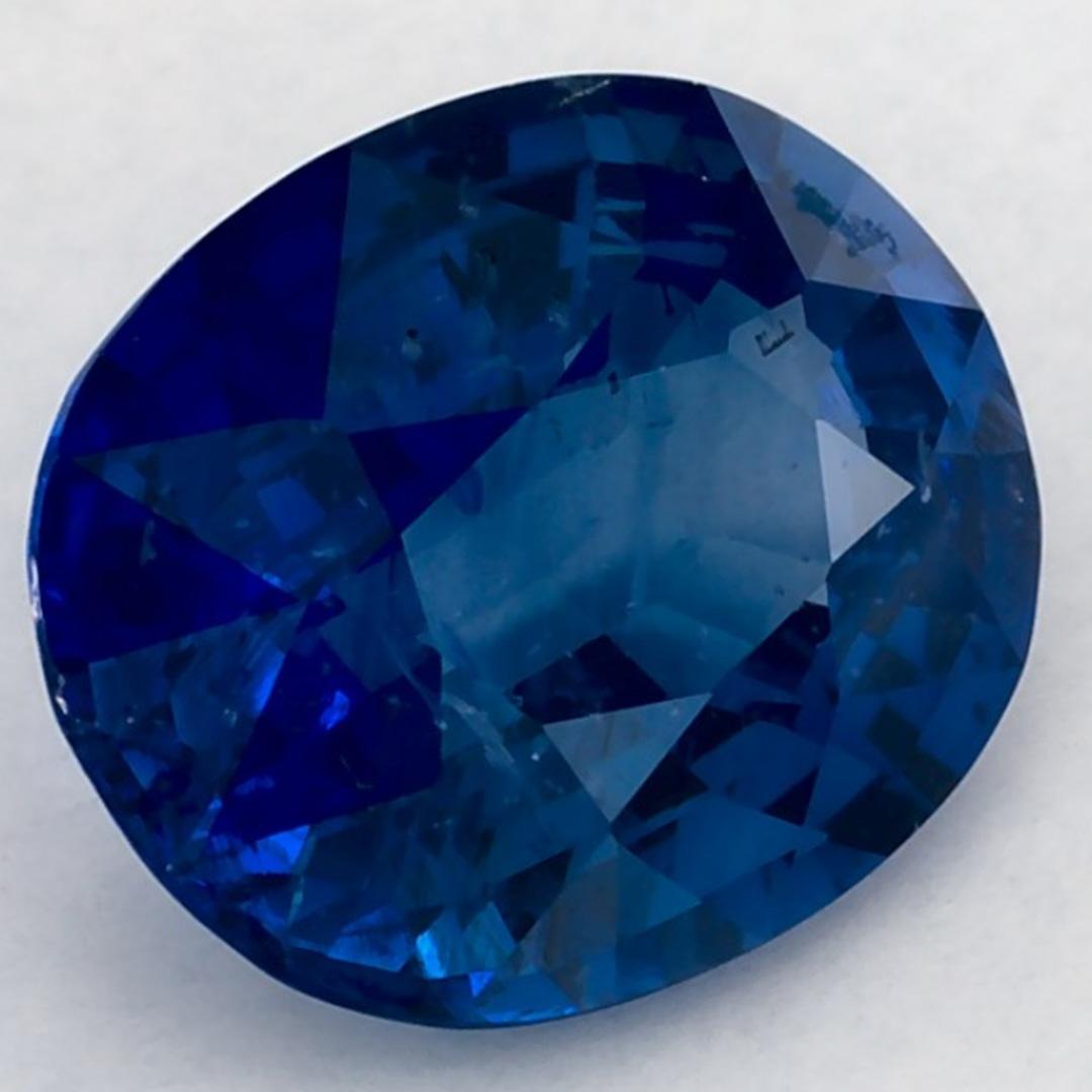 1.66 qt Zafiro Azul Oval Gema Suelta Corte oval en venta
