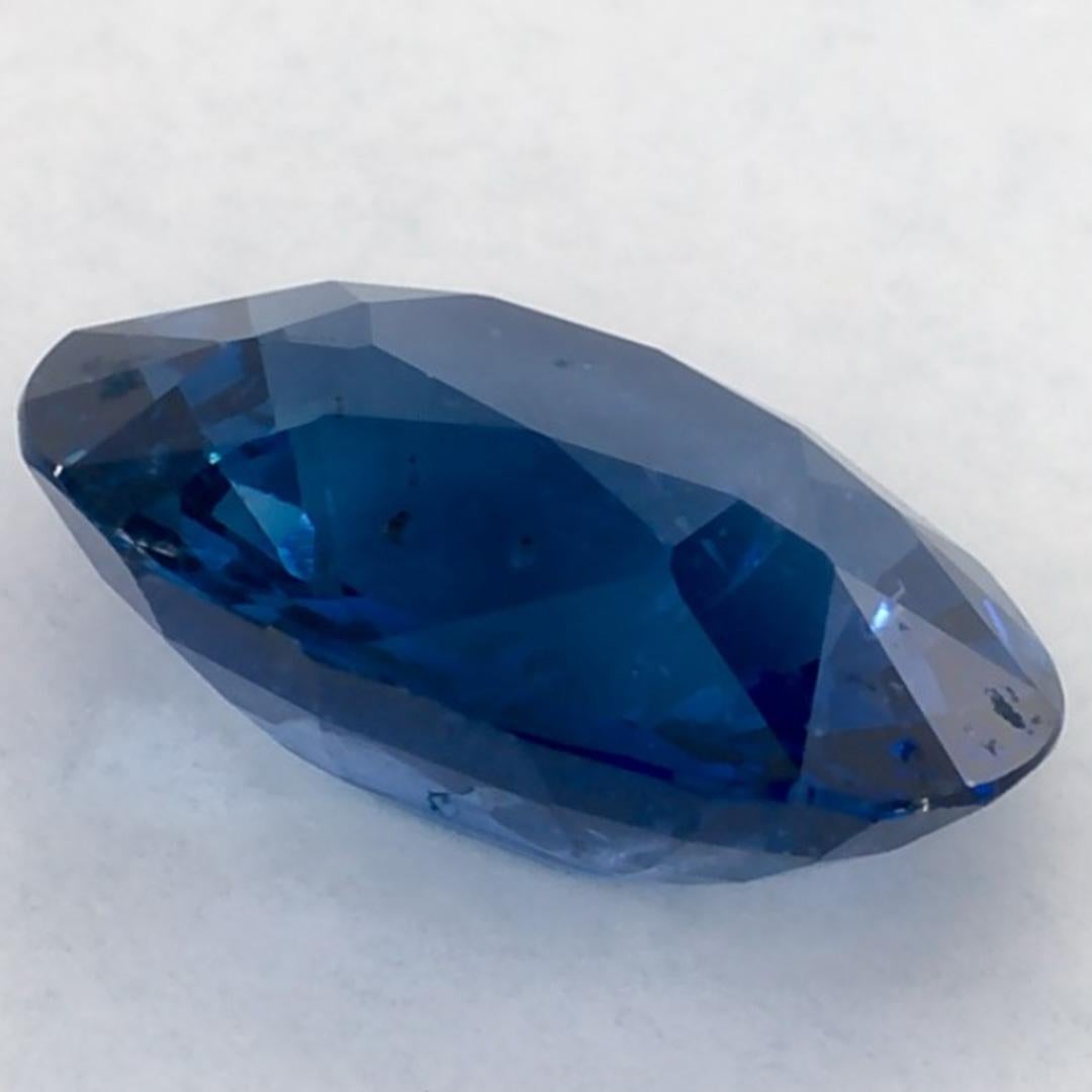1.66 qt Zafiro Azul Oval Gema Suelta en venta 1