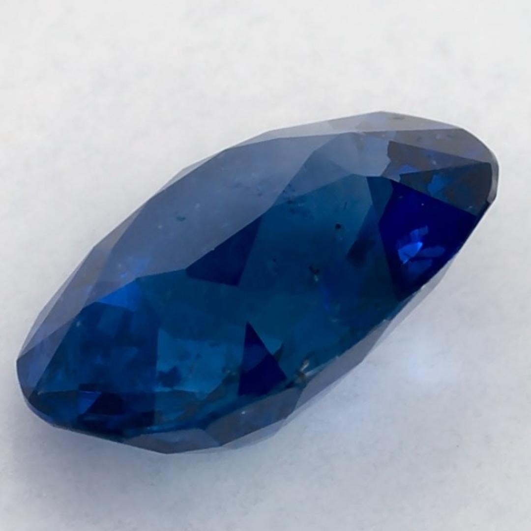 1.66 qt Zafiro Azul Oval Gema Suelta en venta 3