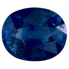 1.66 Ct Blue Sapphire Oval Loose Gemstone