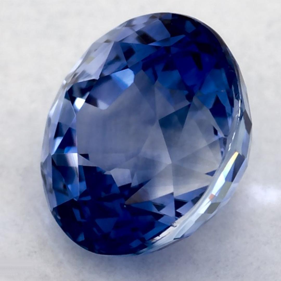 1.66 Karat Blauer runder Saphir, loser Edelstein (Rundschliff) im Angebot