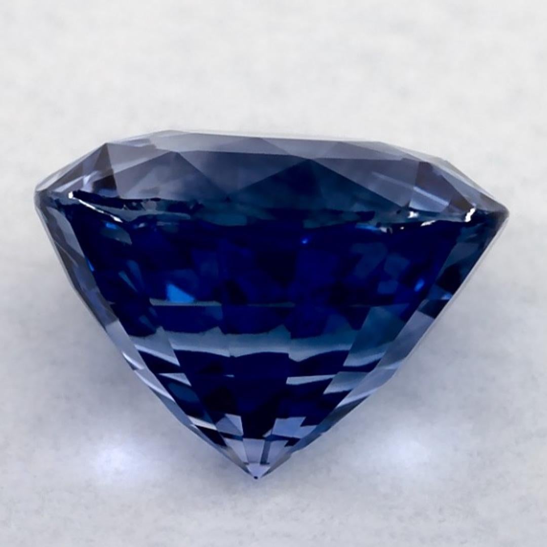 1.66 Karat Blauer runder Saphir, loser Edelstein im Zustand „Neu“ im Angebot in Fort Lee, NJ