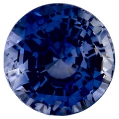 1.66 Karat Blauer runder Saphir, loser Edelstein