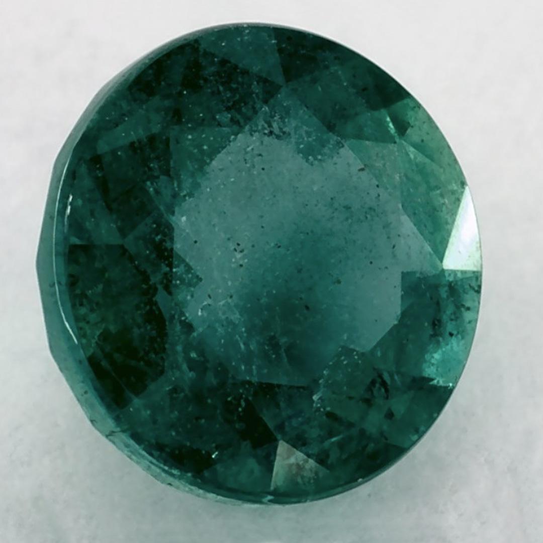 1.66 Ct Smaragd Runde Lose Edelstein (Rundschliff) im Angebot
