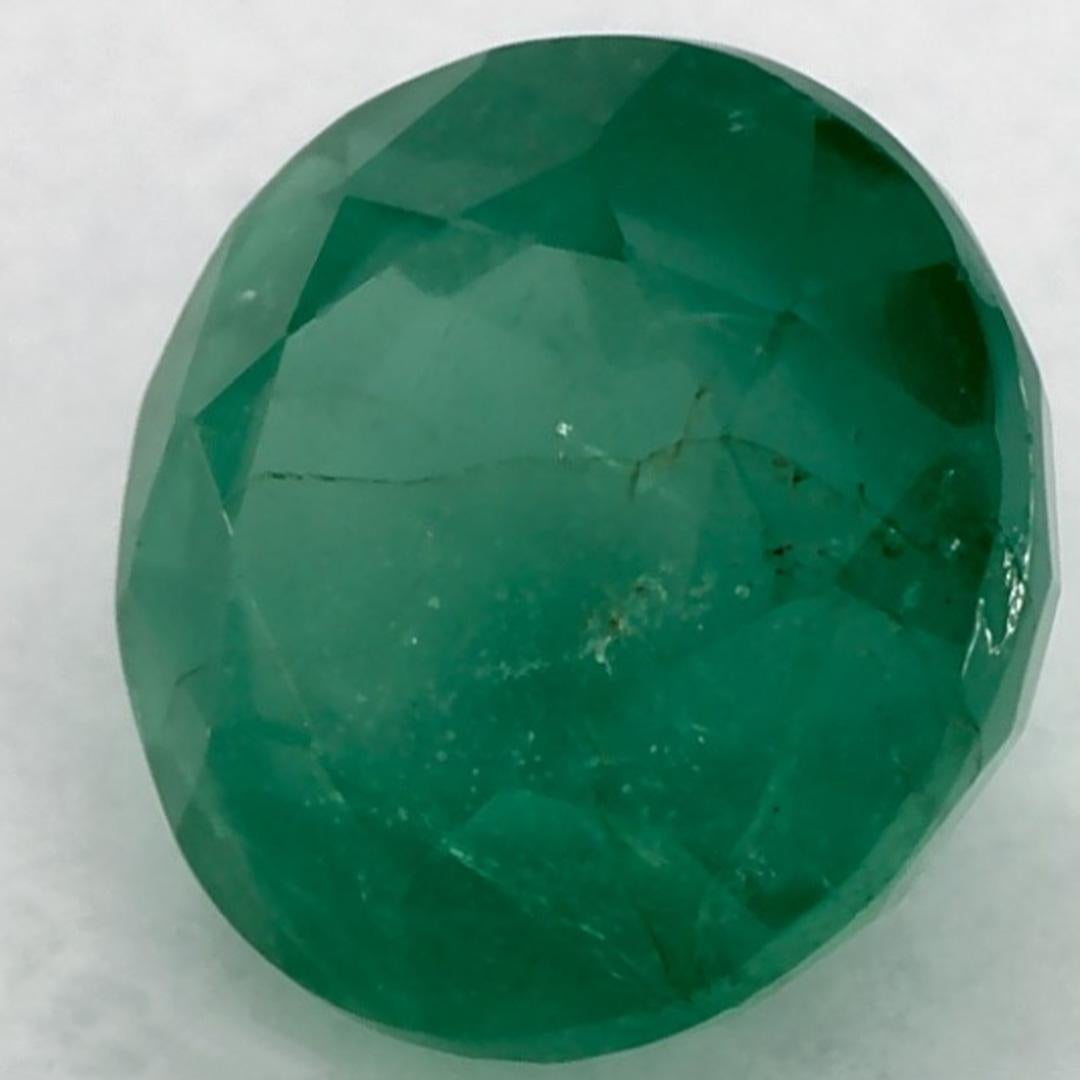 1.66 Ct Smaragd Runde Lose Edelstein (Rundschliff) im Angebot