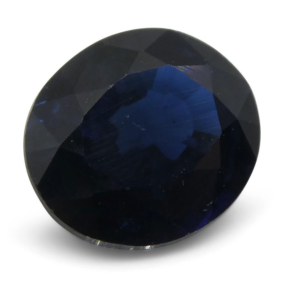 1.66 ct Oval Sapphire Thailand For Sale 1