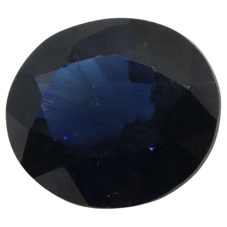 Description:

Gem Type: Sapphire
Number of Stones: 1
Weight: 1.66 cts
Measurements: 7.56x6.64x3.93 mm
Shape: Oval
Cutting Style Crown: Modified Brilliant
Cutting Style Pavilion: Step Cut
Transparency: Transparent
Clarity: Slightly Included: Some