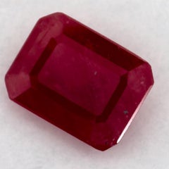 1.66 Ct Ruby Octagon Cut Loose Gemstone