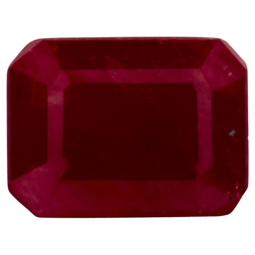 1.66 Ct Ruby Octagon Cut Loose Gemstone