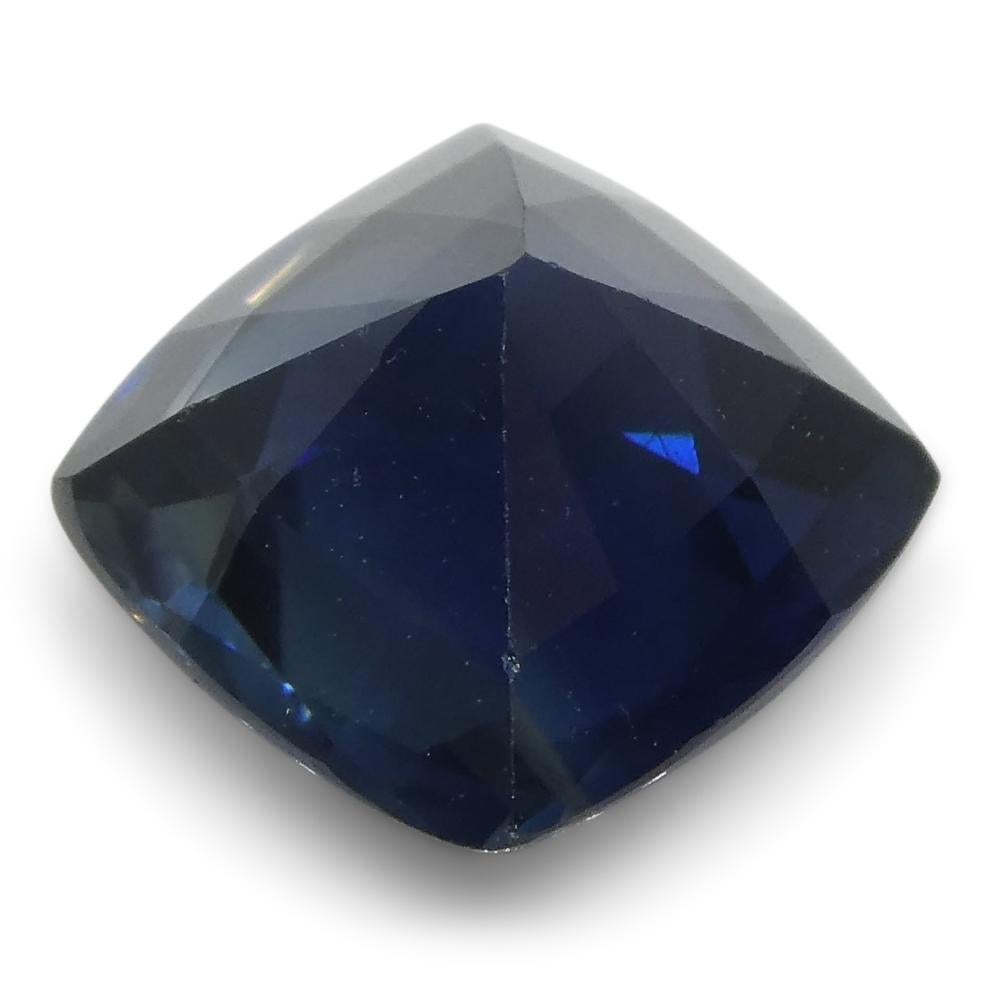 1.66 Ct Teal Blue Sapphire Cushion IGI Certified Ethiopian In New Condition For Sale In Toronto, Ontario