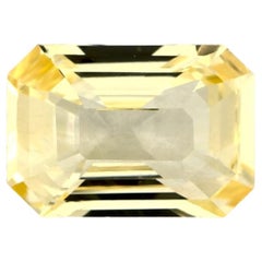 1.66 Ct Yellow Sapphire Octagon Loose Gemstone