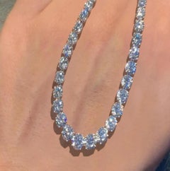 12 Carat Riviera Diamond Tennis Necklace