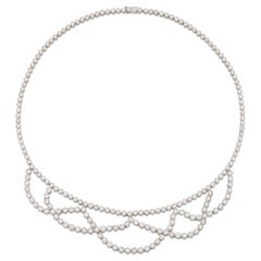 Collier ajouré en diamant de 16,61 carats