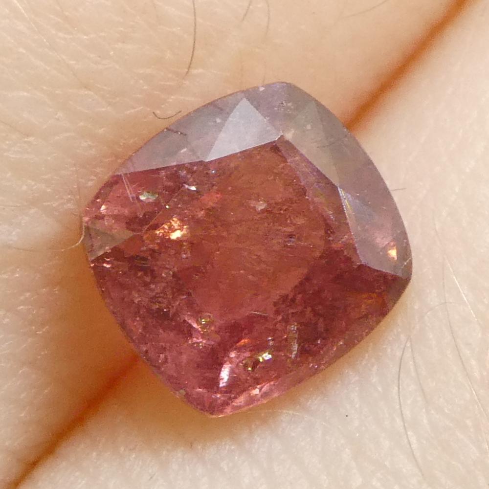 1.66ct Cushion Orange-Pink Padparadscha Sapphire from Tanzania For Sale 6