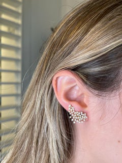 1.66ct Diamond 18k Gold Fireworks Earrings