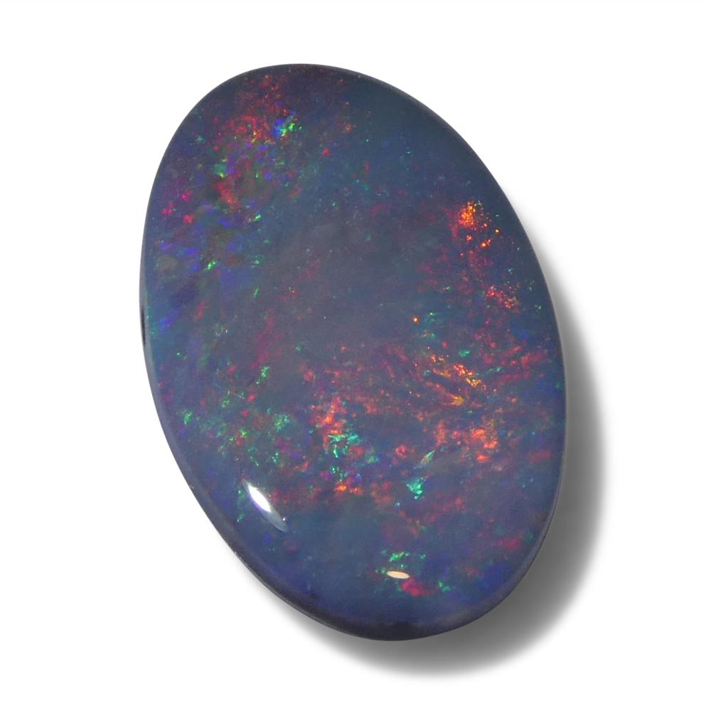 da uomo o donna Opale grigio ovale cabochon 1.66ct dall'Australia in vendita
