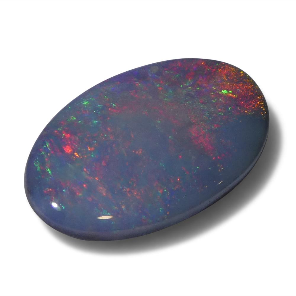 Opale grigio ovale cabochon 1.66ct dall'Australia in vendita 1