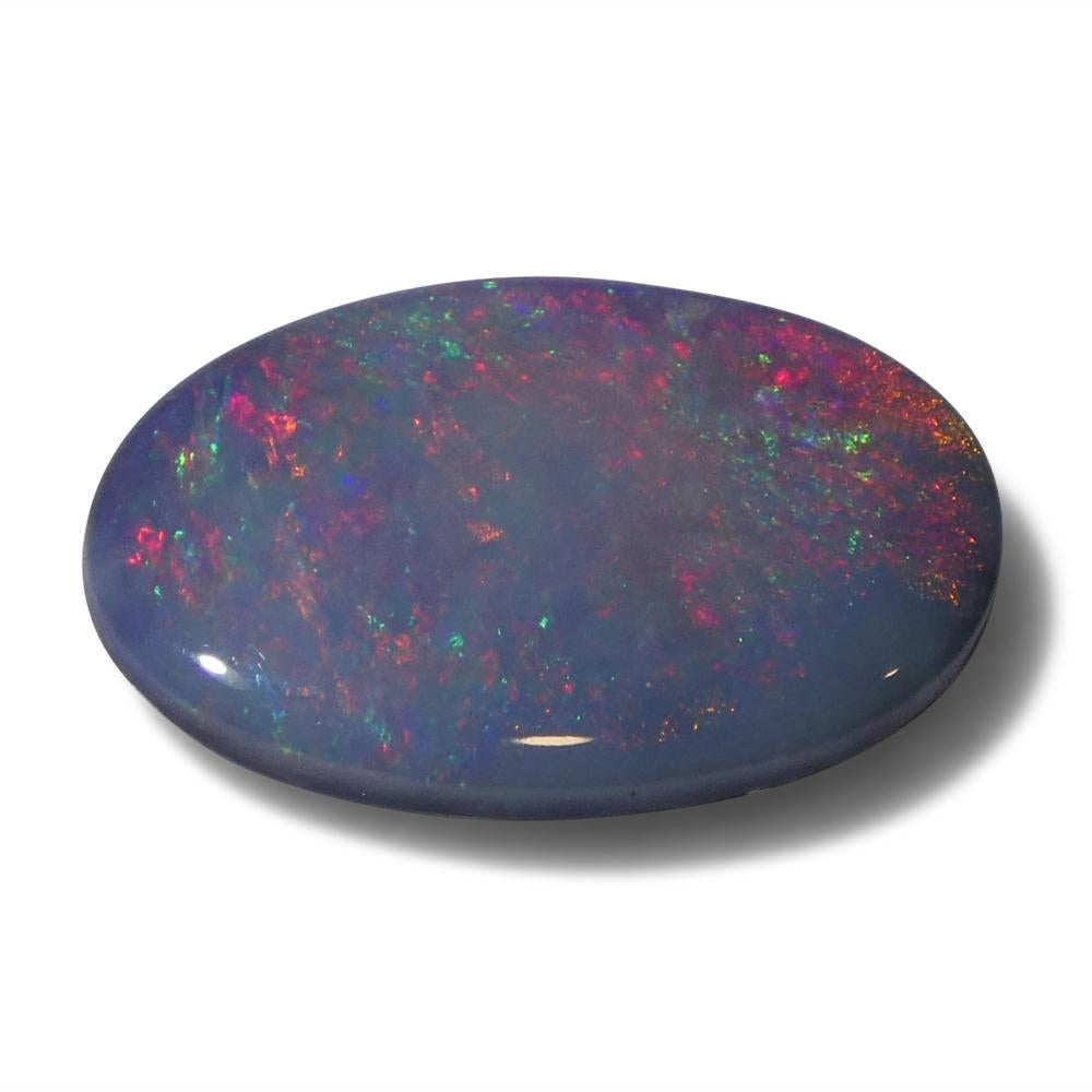 Opale grigio ovale cabochon 1.66ct dall'Australia in vendita 2