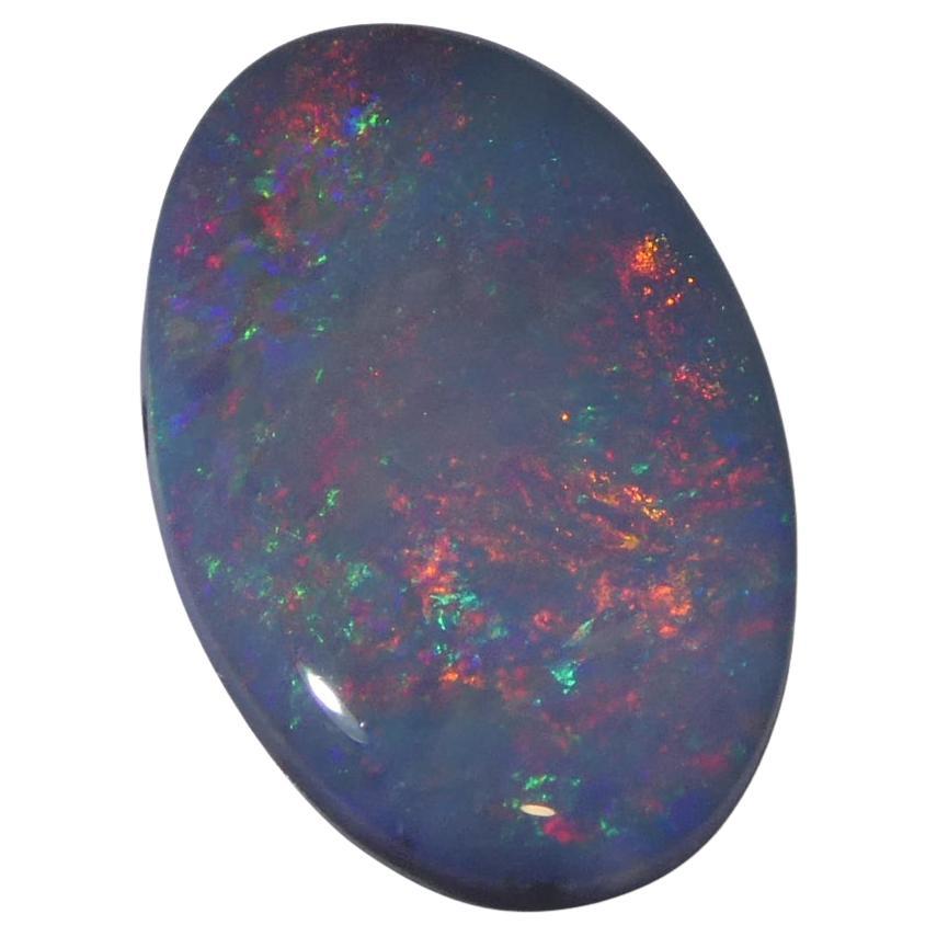 Opale grigio ovale cabochon 1.66ct dall'Australia