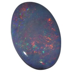 1.66ct Oval Cabochon Grey Opal from Australia