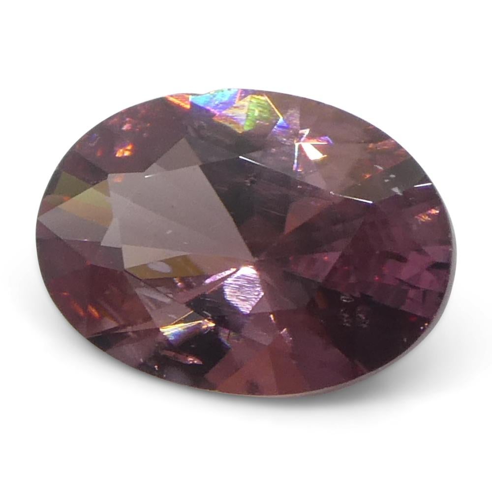 1,66 ct Circón rosa talla brillante maestro ovalado natural extraído de la tierra procedente de Sri Lanka en venta 1