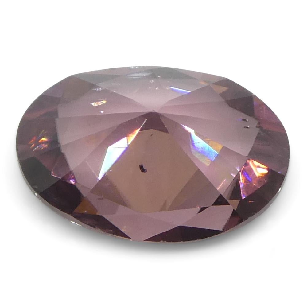 1,66 ct Circón rosa talla brillante maestro ovalado natural extraído de la tierra procedente de Sri Lanka en venta 5