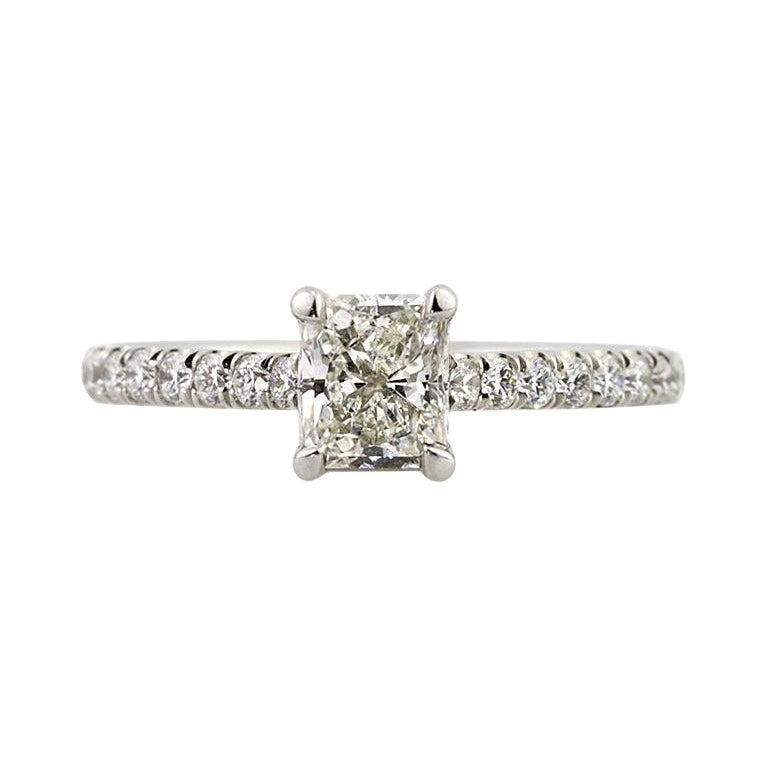 1.66ct Radiant Cut Diamond Engagement Ring