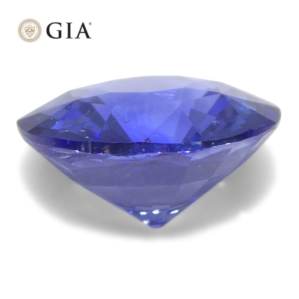 1.66ct Round Blue Sapphire GIA Certified Sri Lanka For Sale 2