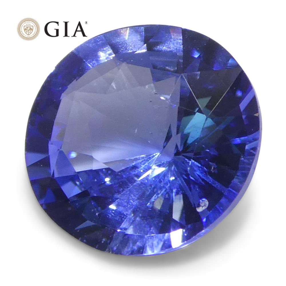 1.66ct Round Blue Sapphire GIA Certified Sri Lanka For Sale 3