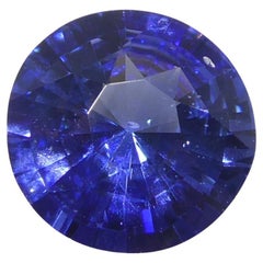 1.66ct Round Blue Sapphire GIA Certified Sri Lanka