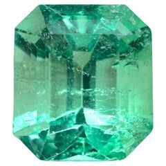 1,66ct VS Hellgrüner Smaragd Schliff Kolumbianischer Edelstein Echter Mai Geburtsstein Erde