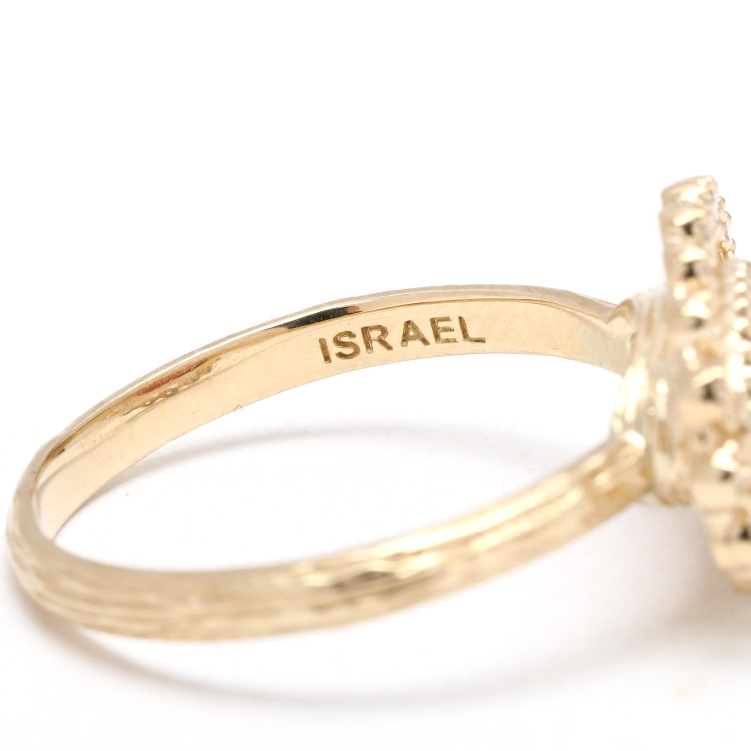 1.66ctw Diamond and Garnet Statement Ring, 14k Yellow Gold, Taille 8 en vente 1