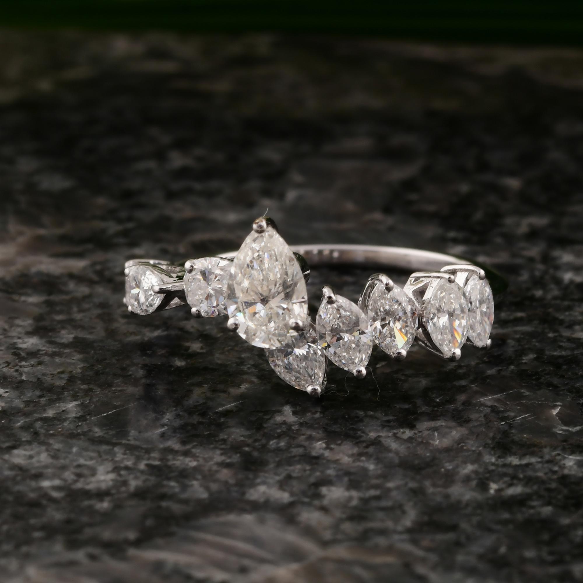 in vendita:  Anello di fidanzamento con diamante reale da 1,67 carati Tutte le tariffe pagate in oro bianco 14K 6