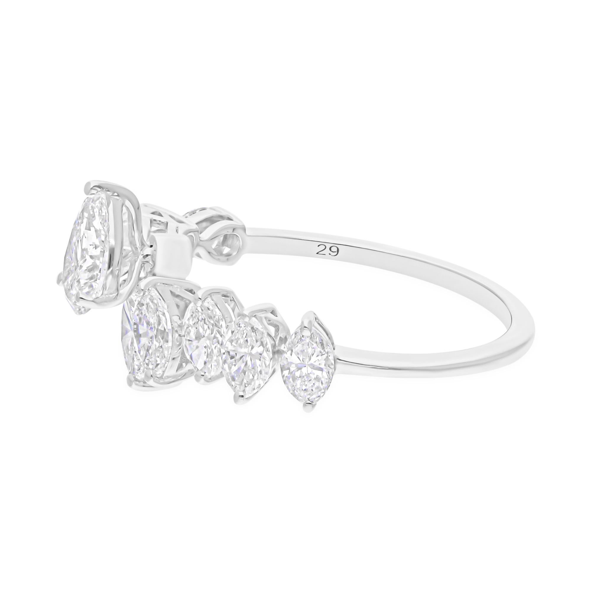 in vendita:  Anello di fidanzamento con diamante reale da 1,67 carati Tutte le tariffe pagate in oro bianco 14K 7