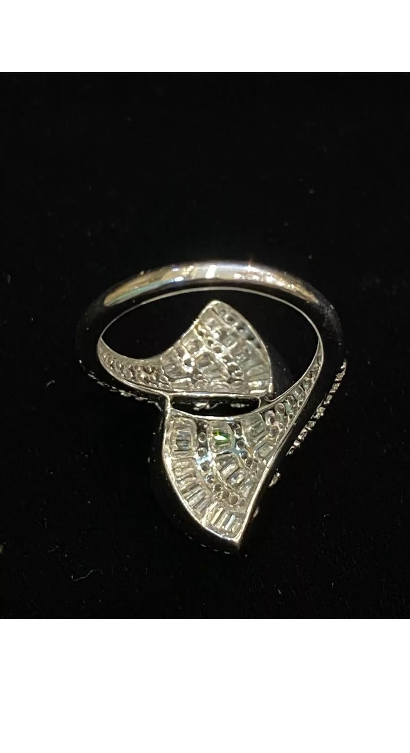 1.67 Carats Natural Diamonds Gold Fashion Gold Ring For Sale 1