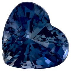1.67 Ct Blue Sapphire Heart Loose Gemstone