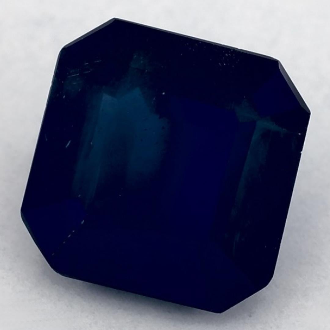 1.67 qt Zafiro Azul Octágono Gema Suelta Corte esmeralda en venta