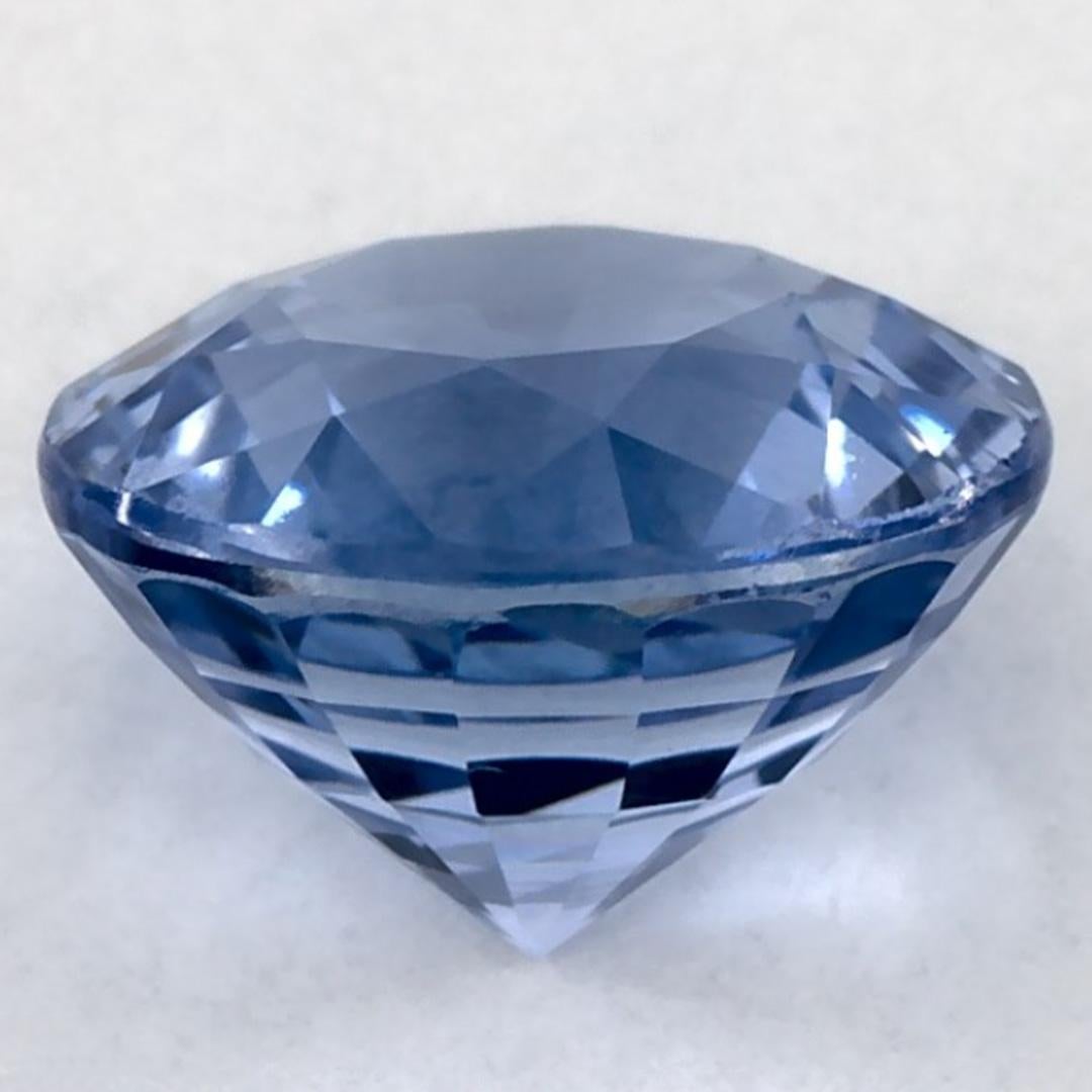 1.67 carati di zaffiro blu rotondo sfuso In condizioni Nuovo in vendita a Fort Lee, NJ