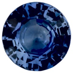 1.67 Karat Blauer runder Saphir, loser Edelstein