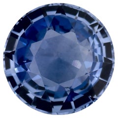 1.67 Ct Blue Sapphire Round Loose Gemstone