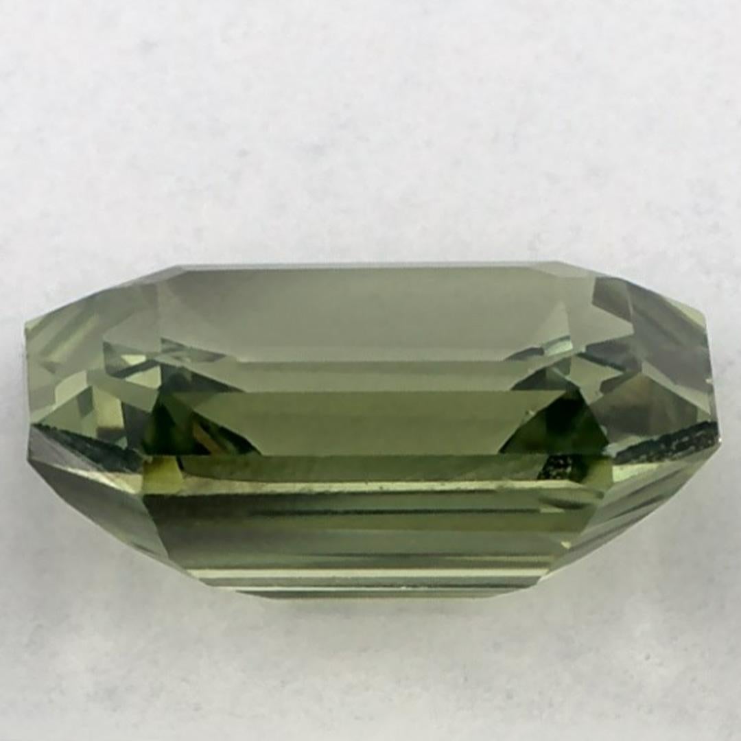 1.67 Ct Green Sapphire Octagon Cut Loose Gemstone In condizioni Nuovo in vendita a Fort Lee, NJ