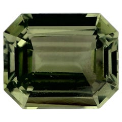 1.67 Ct Green Sapphire Octagon Cut Loose Gemstone