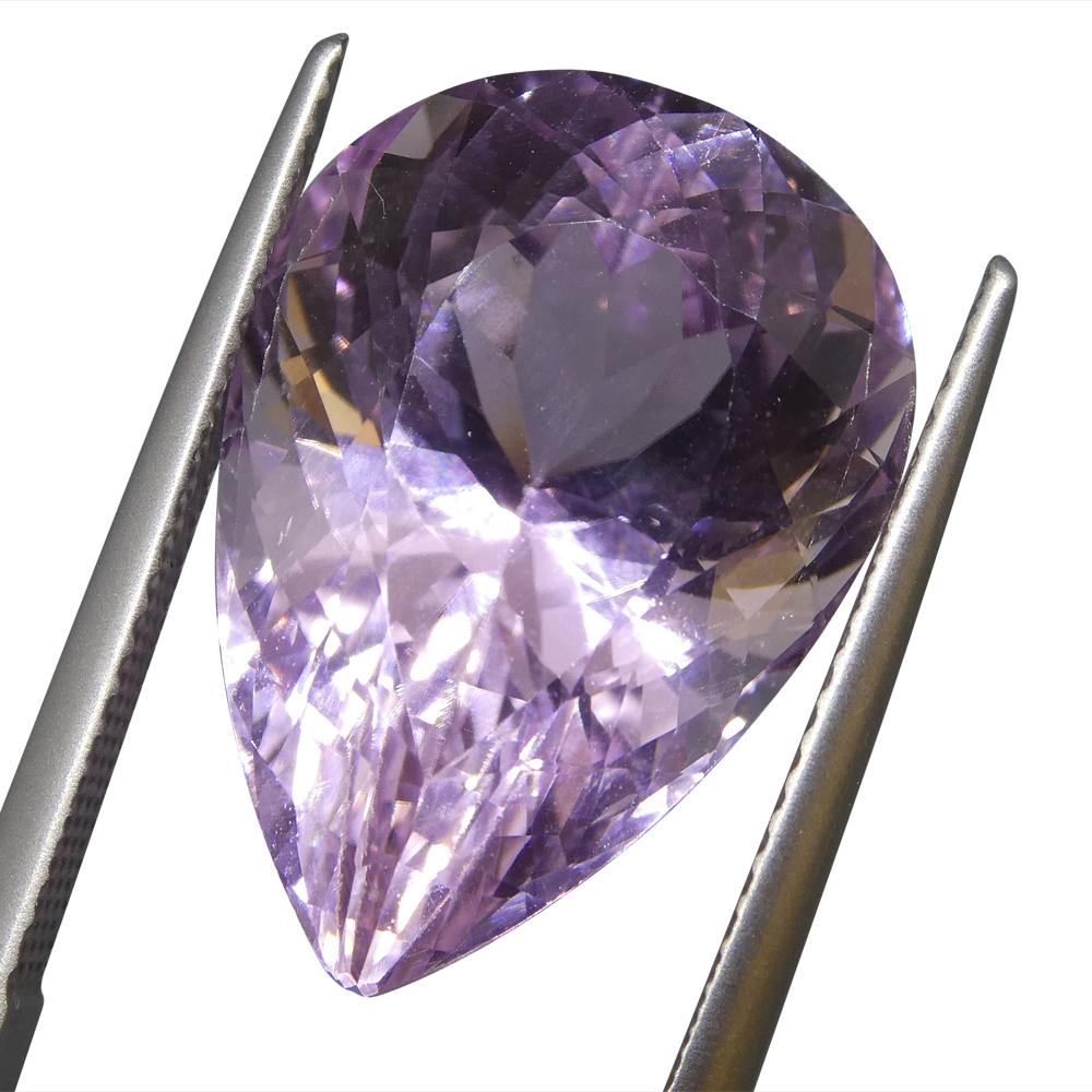 16.7 ct Kunzita pera Corte brillante en venta