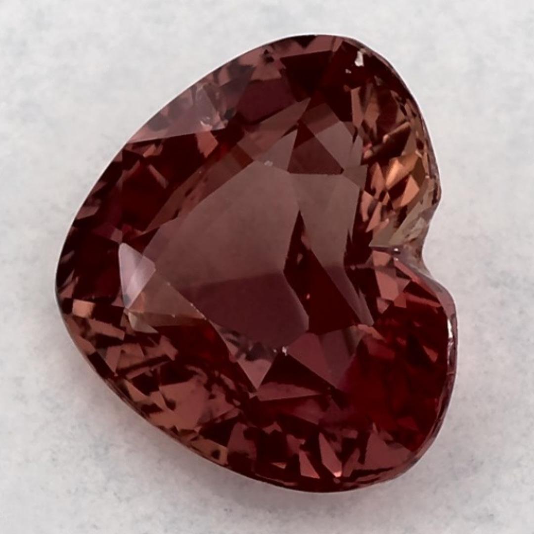 Taille cœur 1.67 Ct Pink Sapphire Heart Loose Gemstone (pierre précieuse en vrac) en vente