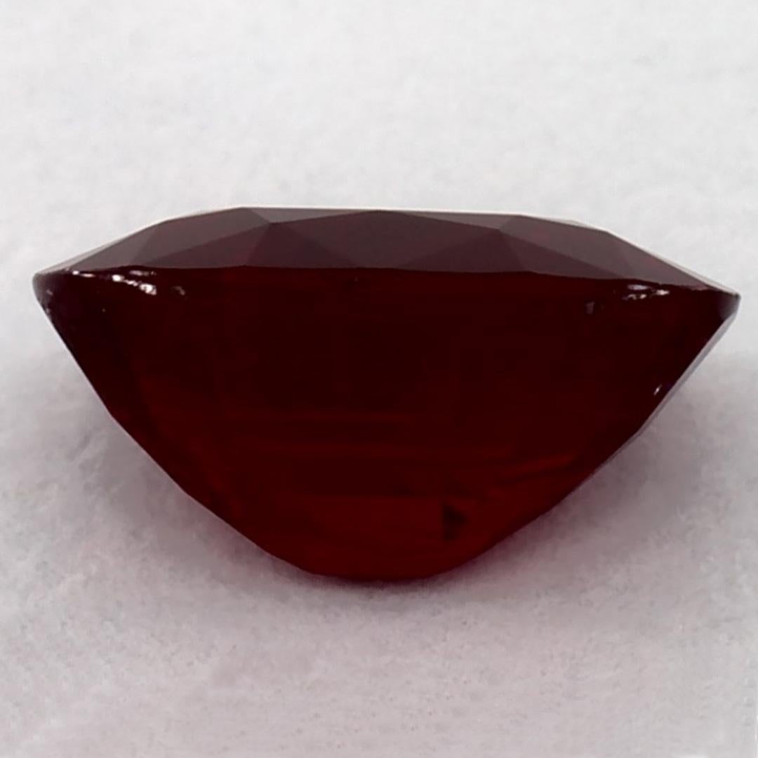 1.67 Ct Ruby Oval Loose Gemstone im Zustand „Neu“ im Angebot in Fort Lee, NJ