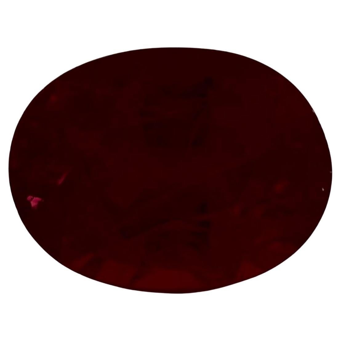 1.67 Ct Ruby Oval Loose Gemstone