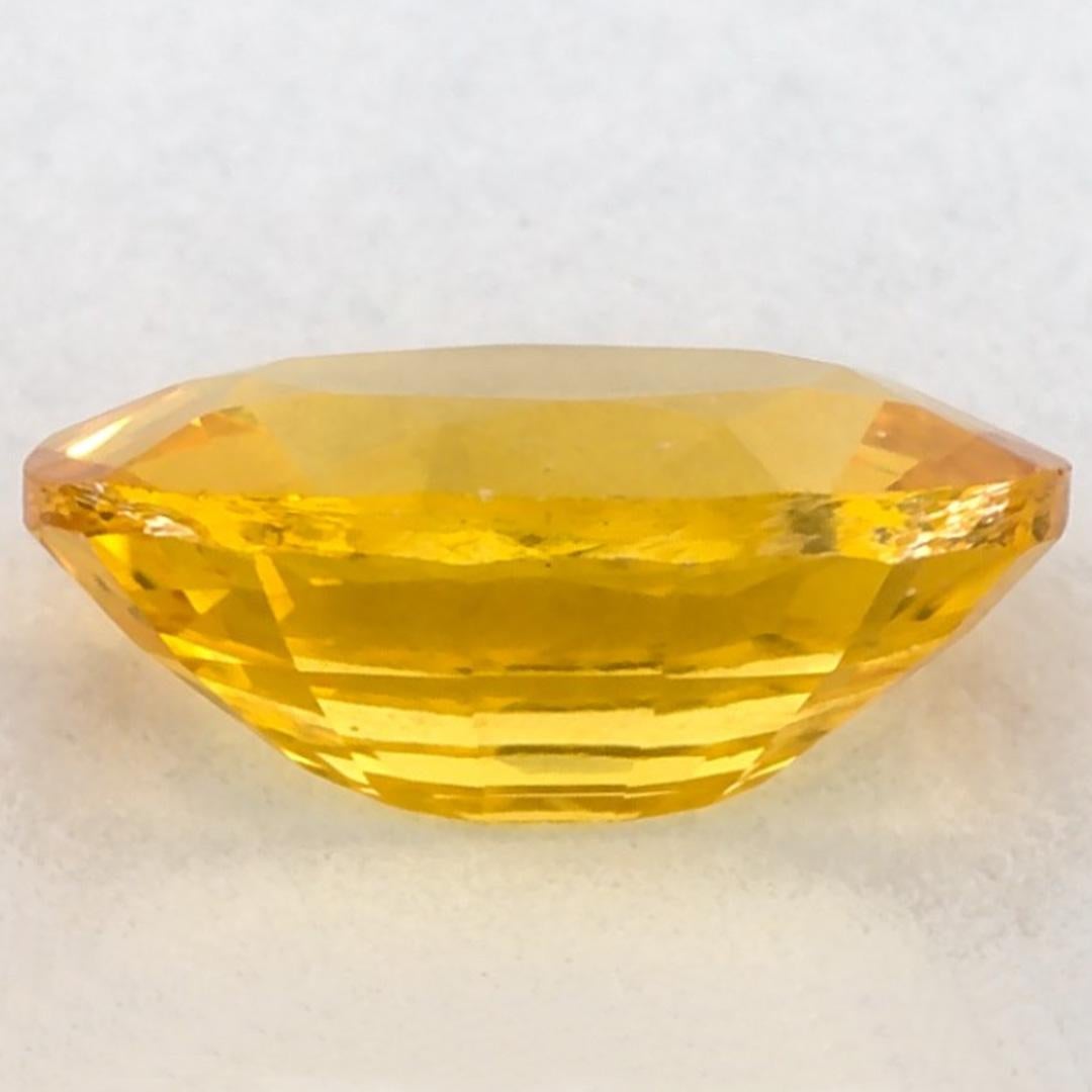 1.67 carati di zaffiro giallo ovale sfuso In condizioni Nuovo in vendita a Fort Lee, NJ